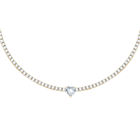 Collana Chiara Ferragni Donna DIAMOND HEART in Lega metallica Cubic Zirconia J19AUV04 - J19AUV04